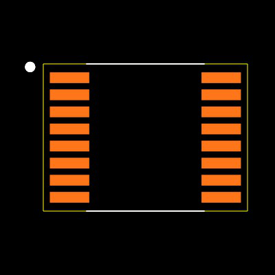 MAX314LEUE+T Footprint