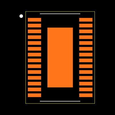 MAX31910AUI+ Footprint
