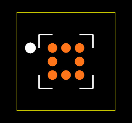 MAX3206EEWL+T Footprint
