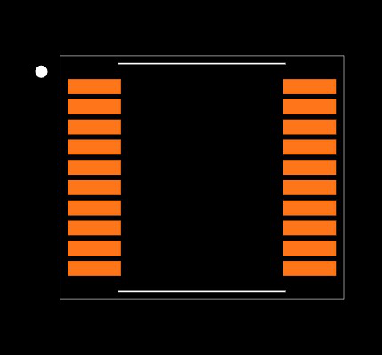 MAX3218CAP+ Footprint