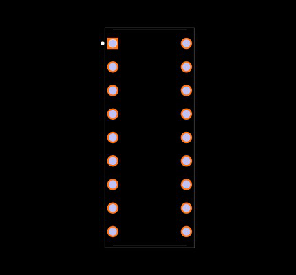 MAX3222CPN+ Footprint