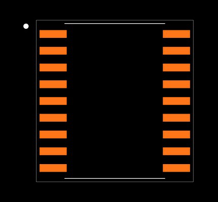 MAX3222EEWN+ Footprint