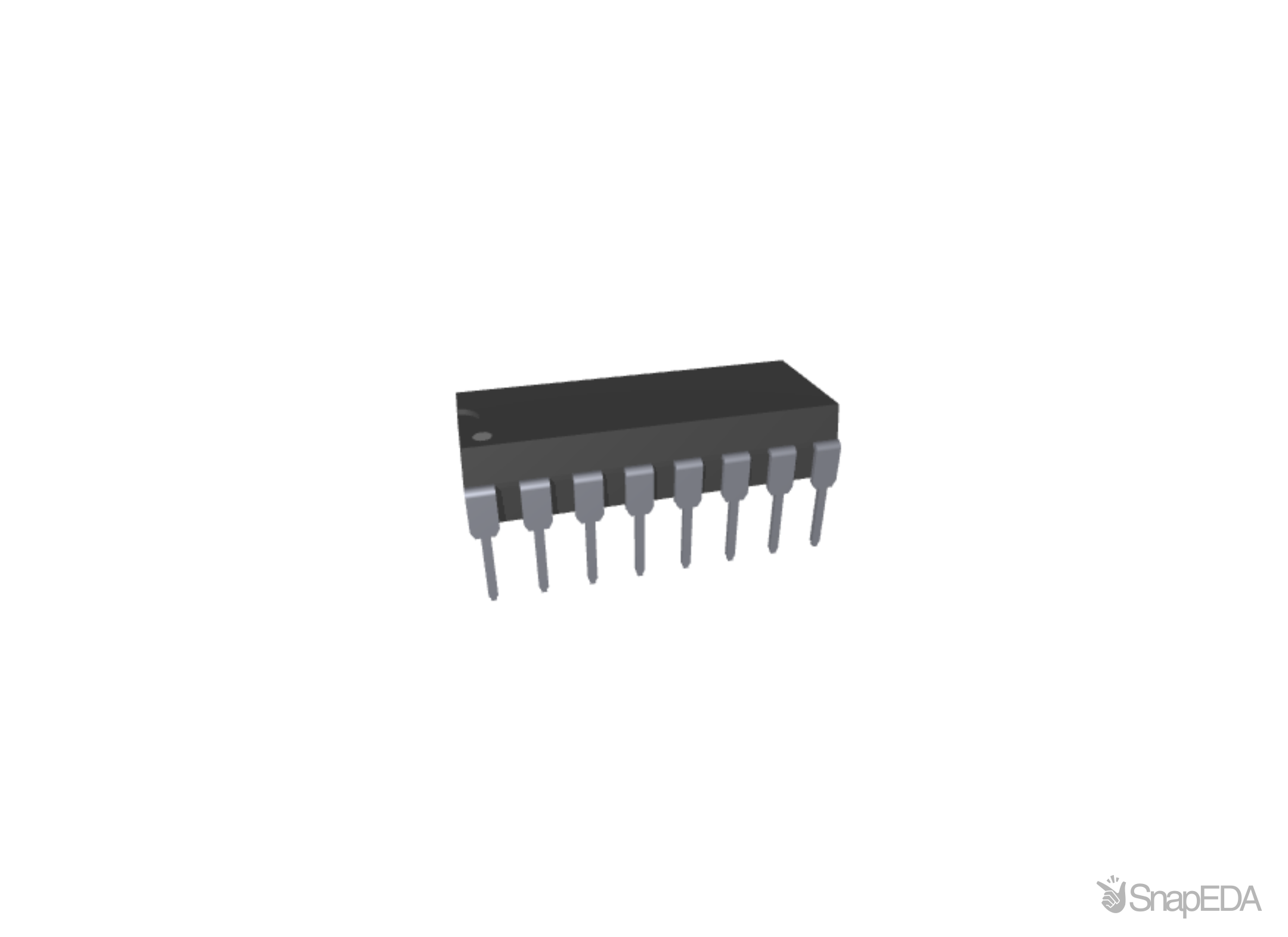 MAX3232ECPE+ 3D Model