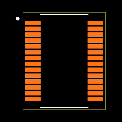 MAX3237EEAI+ Footprint