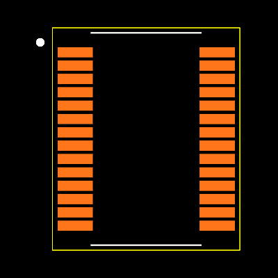 MAX3238ECAI+T Footprint