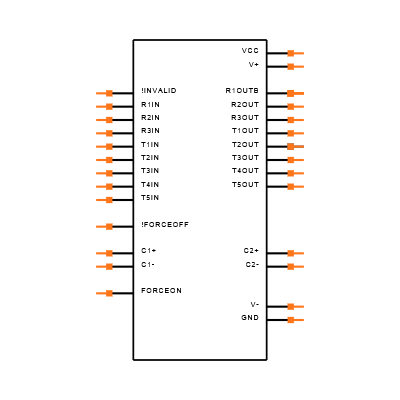 MAX3238ECAI+T Symbol