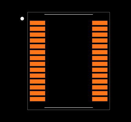 MAX3238EEAI+T Footprint