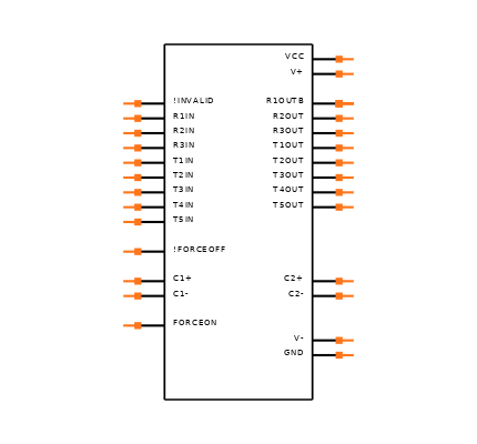 MAX3238EEAI+T Symbol