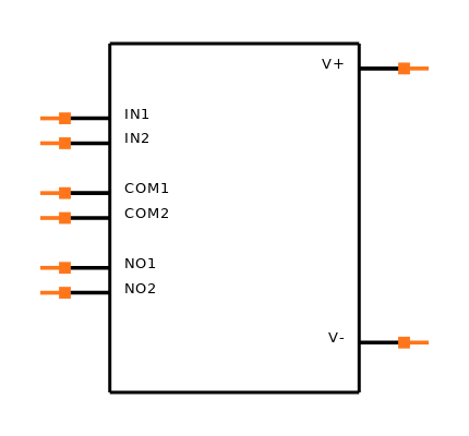 MAX323CSA+T Symbol
