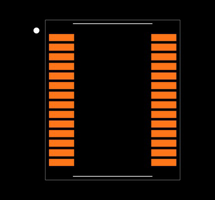 MAX3243EEAI+T Footprint