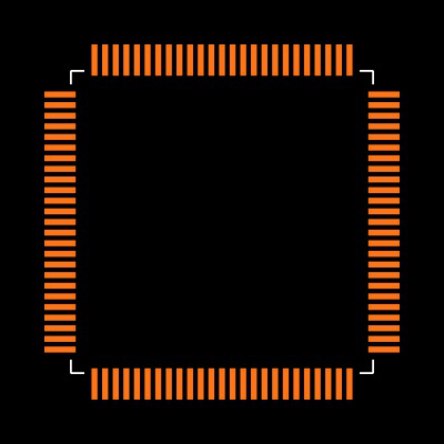MAX32630FTHR# Footprint