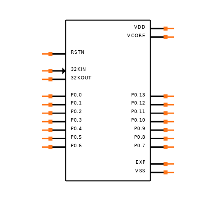 MAX32660GTP+ Symbol