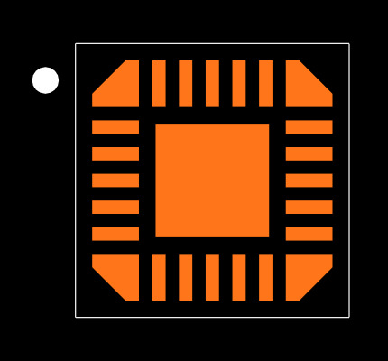 MAX32664GTGC+T Footprint