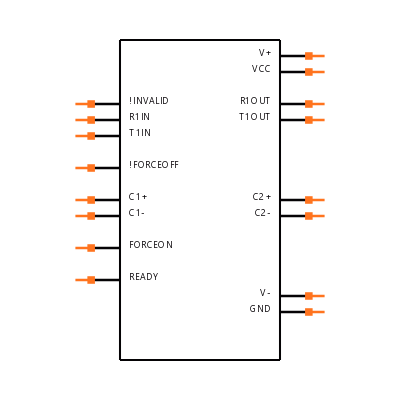 MAX3319ECAE+T Symbol
