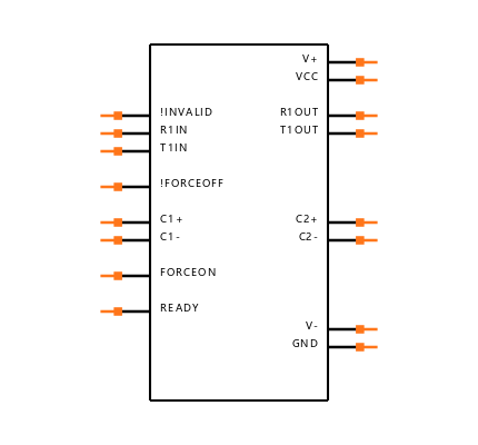 MAX3319EEAE+T Symbol