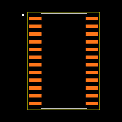 MAX335EWG+T Footprint