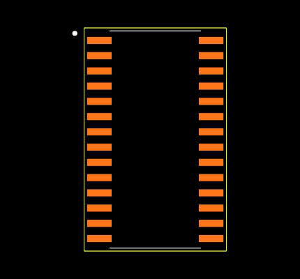 MAX336CWI+ Footprint