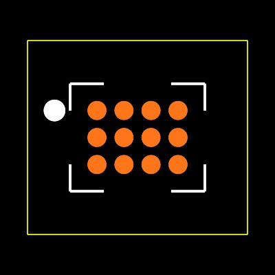 MAX3391EEBC+T Footprint