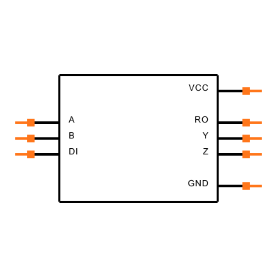 MAX3488AEGSA+T Symbol
