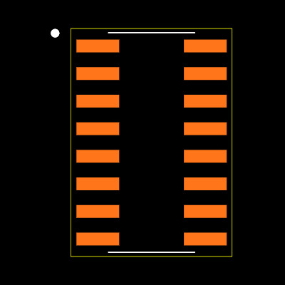 MAX352CSE+ Footprint