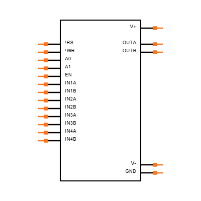 MAX389CPN+ Symbol
