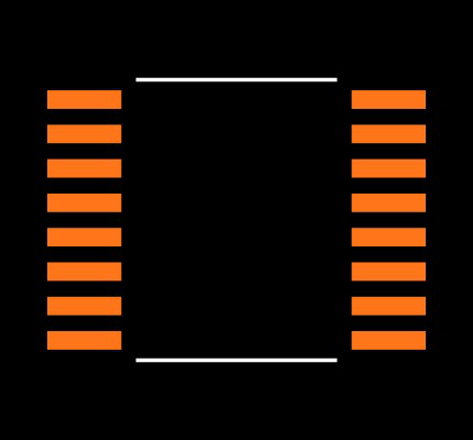MAX393EUE+ Footprint