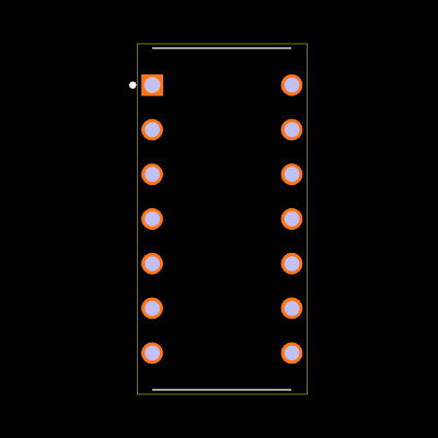 MAX4066ACPD+ Footprint