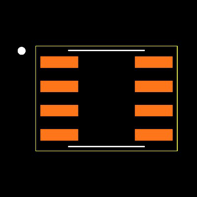 MAX4162ESA+ Footprint