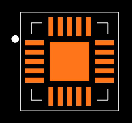 MAX4411ETP+T Footprint