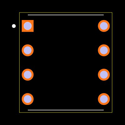 MAX4420CPA+ Footprint