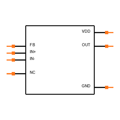 MAX4460ESA+T Symbol