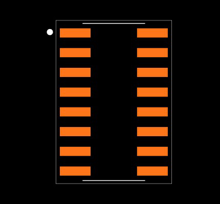 MAX4509CSE+ Footprint