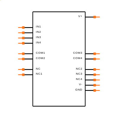 MAX4511ESE+ Symbol