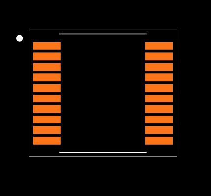 MAX4545CAP+ Footprint