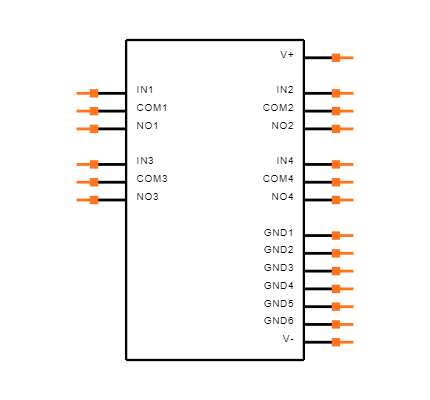 MAX4545CAP+T Symbol