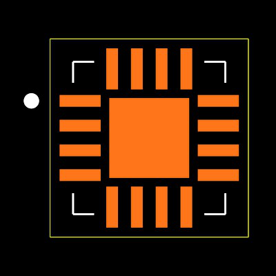 MAX4581EGE+ Footprint