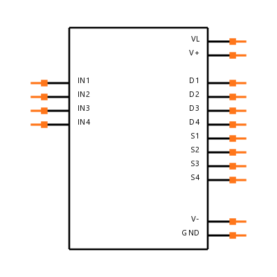 MAX4613CSE+ Symbol