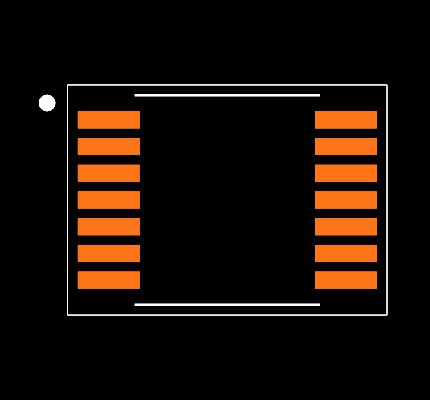 MAX4614CUD+ Footprint
