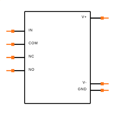 MAX4658EUA+ Symbol