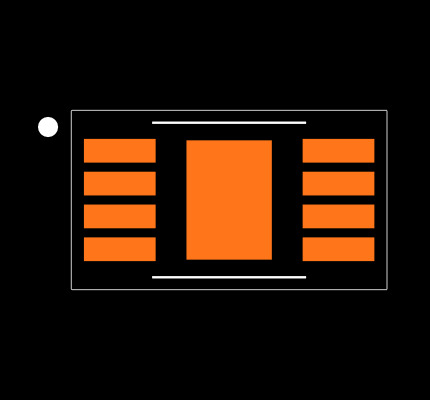 MAX4660EUA+ Footprint