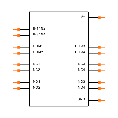 MAX4701EUE+T Symbol
