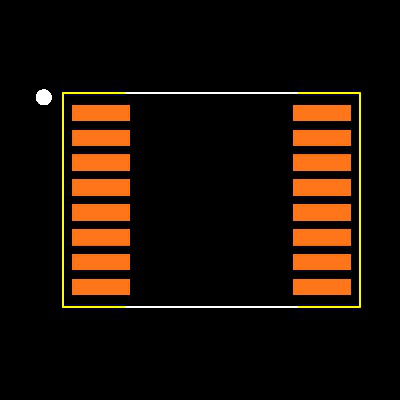 MAX4712CUE+ Footprint