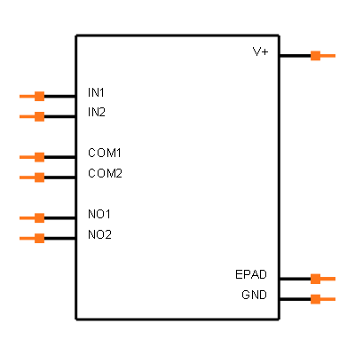 MAX4721EBL+T Symbol