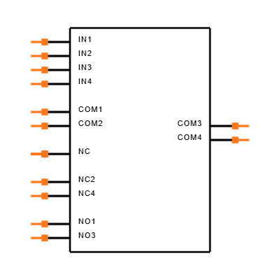 MAX4739EBE+T Symbol