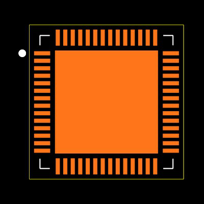 MAX4810CTN+ Footprint
