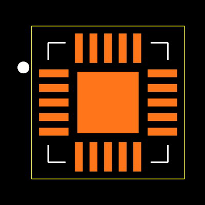 MAX4821ETP+ Footprint