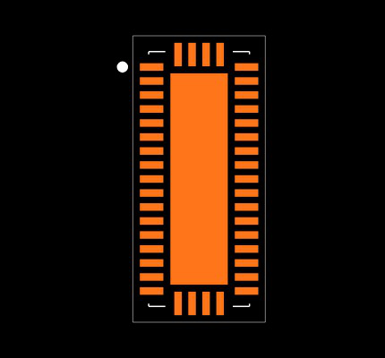 MAX4886ETO+T Footprint