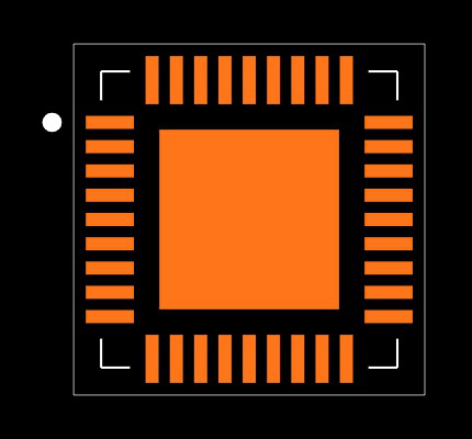 MAX4892EETX+ Footprint
