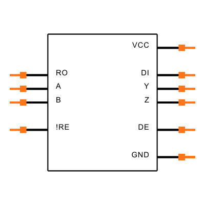 MAX489CPD+ Symbol