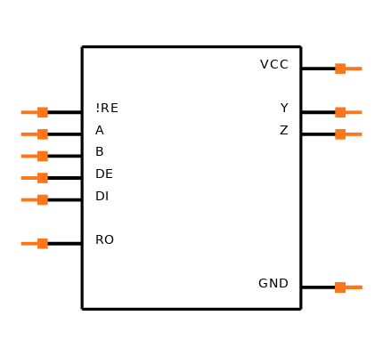 MAX489ECSD+T Symbol